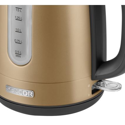 Sencor - Vattenkokare 1,7 l 2150W/230V gyllene 