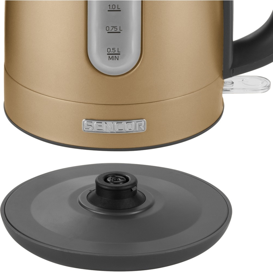 Sencor - Vattenkokare 1,7 l 2150W/230V gyllene 