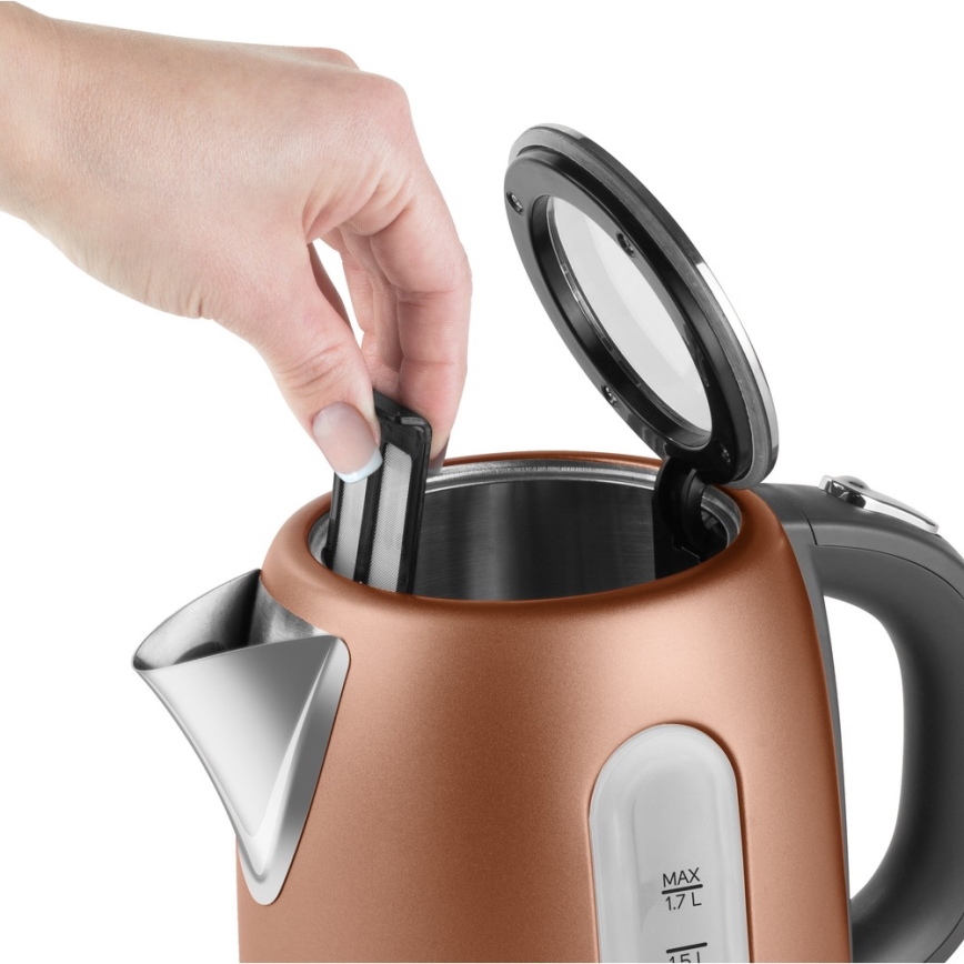 Sencor - Vattenkokare 1,7 l 2150W/230V koppar