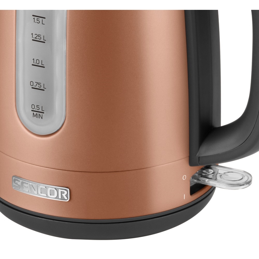 Sencor - Vattenkokare 1,7 l 2150W/230V koppar