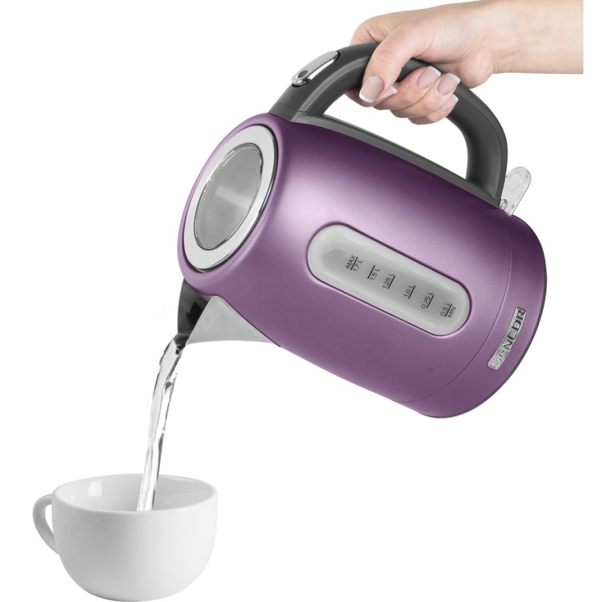 Sencor - Vattenkokare 1,7 l 2150W/230V lila