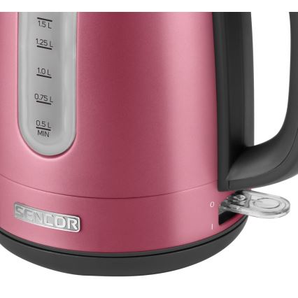 Sencor - Vattenkokare 1,7 l 2150W/230V rosa 