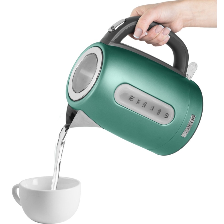 Sencor - Vattenkokare 1,7 l 2150W/230V turkos 