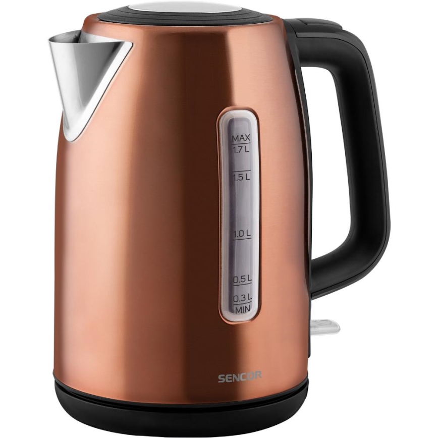 Sencor - Vattenkokare 1,7 l 2200W/230V koppar