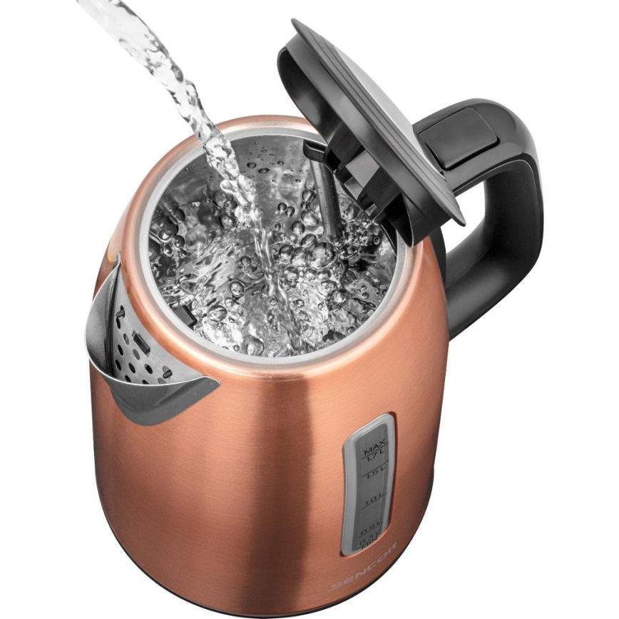 Sencor - Vattenkokare 1,7 l 2200W/230V koppar
