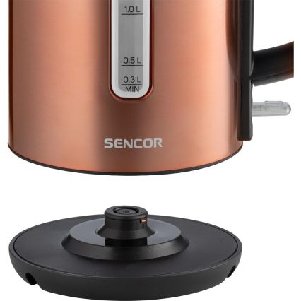 Sencor - Vattenkokare 1,7 l 2200W/230V koppar
