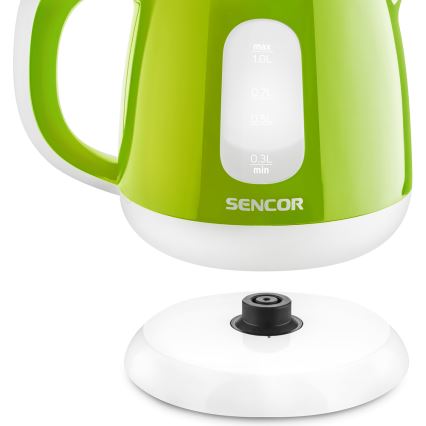 Sencor - Vattenkokare 1 l 1100W/230V grön