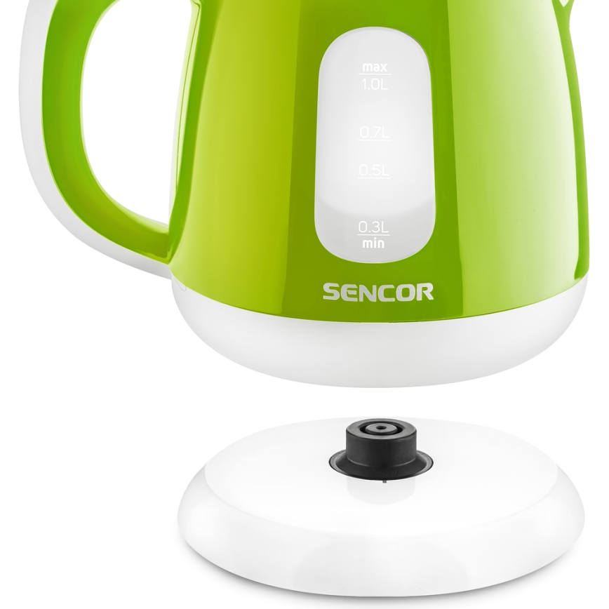 Sencor - Vattenkokare 1 l 1100W/230V grön