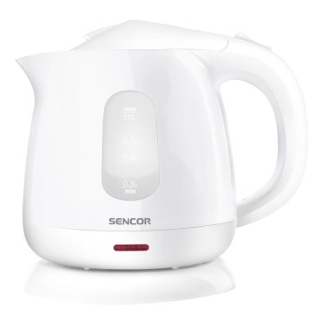Sencor - Vattenkokare 1 l 1100W/230V vit