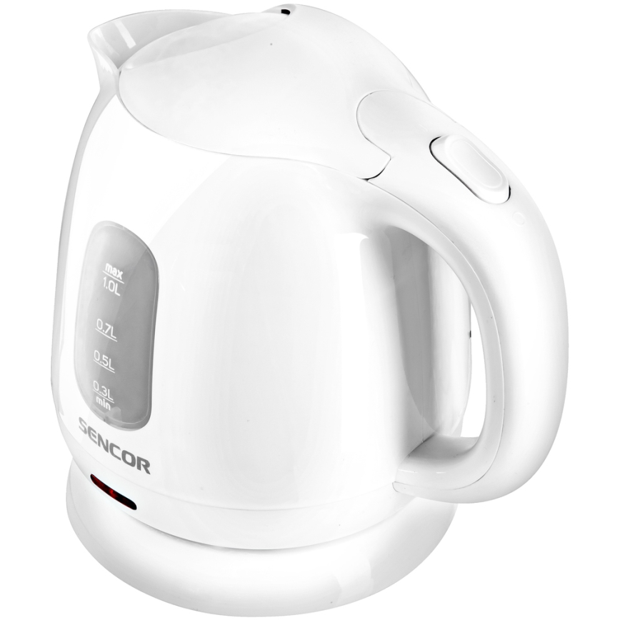 Sencor - Vattenkokare 1 l 1100W/230V vit