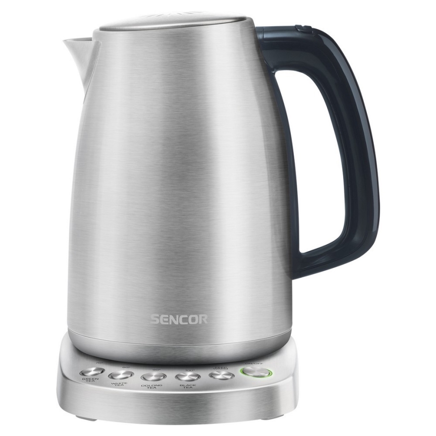 Sencor - Vattenkokare med termoreglering 1,7 l 2200W/230V rostfritt 