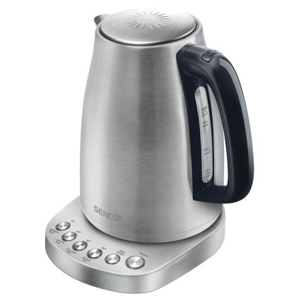 Sencor - Vattenkokare med termoreglering 1,7 l 2200W/230V rostfritt 