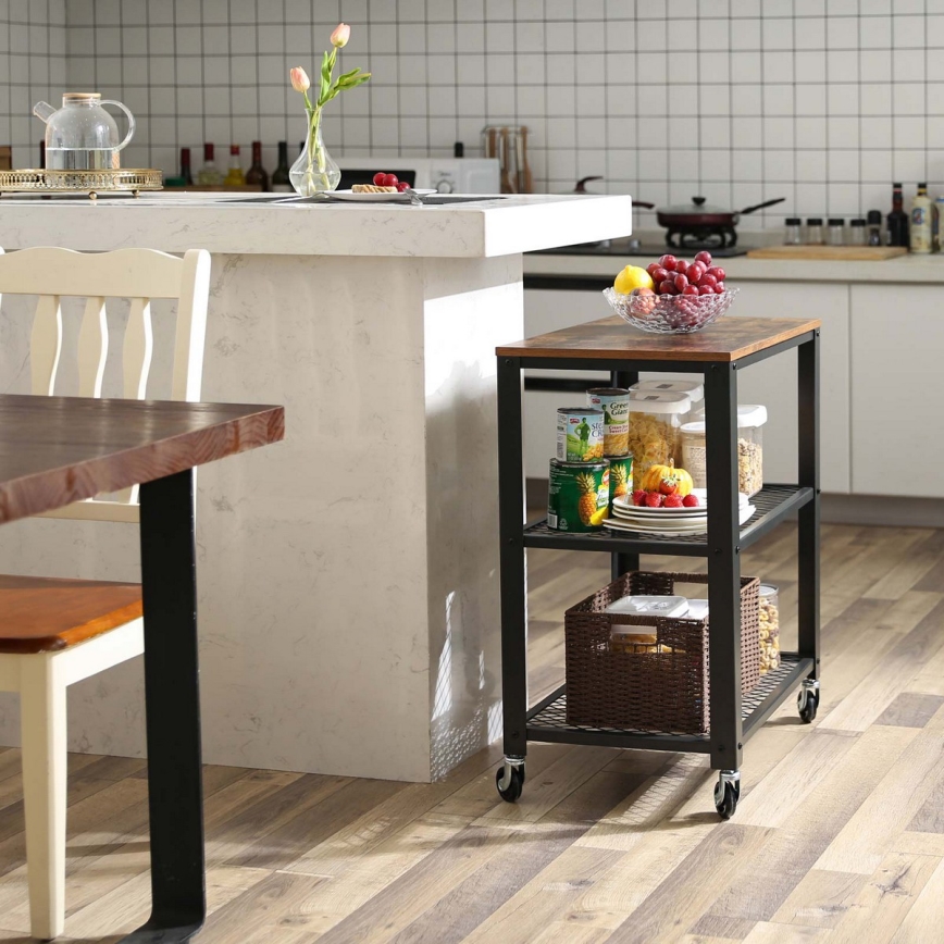 Serveringsbord MARGE brun/svart