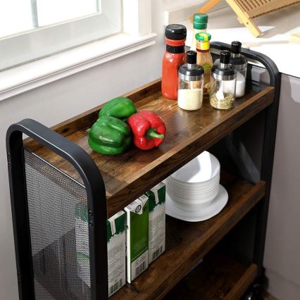 Serveringsbord MARGE brun/svart