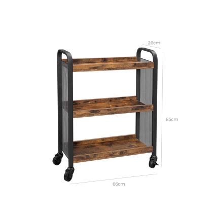 Serveringsbord MARGE brun/svart