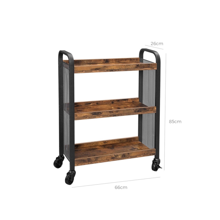 Serveringsbord MARGE brun/svart