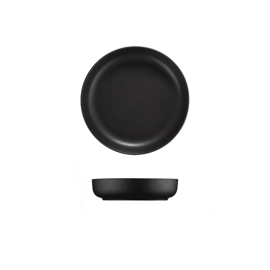 Servis 24 delar svart/porslin