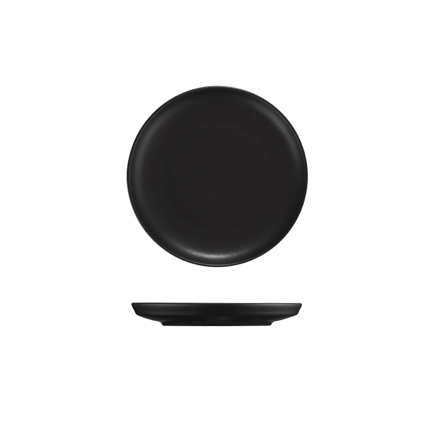 Servis 24 delar svart/porslin