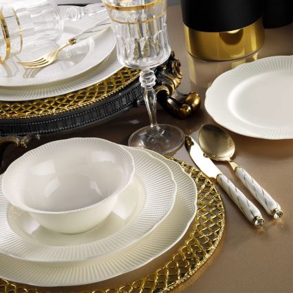 Servis 24 delar vit/porslin