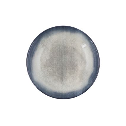 Servis 26 delar, blå/brun, porslin