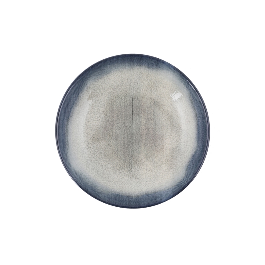 Servis 26 delar, blå/brun, porslin