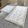 SET 2x Badrumsmatta STONE 60/100 cm vit