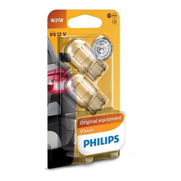 SET 2x Billampor Philips VISION 12065B2 W21W W3x16d/21W/12V