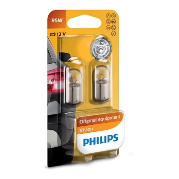 SET 2x Billampor Philips VISION 12821B2 R5W BA15s/5W/12V