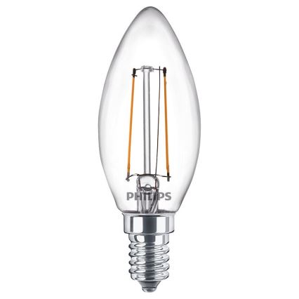 SET 2x LED Glödlampa VINTAGE Philips E14/2W/230V 2700K