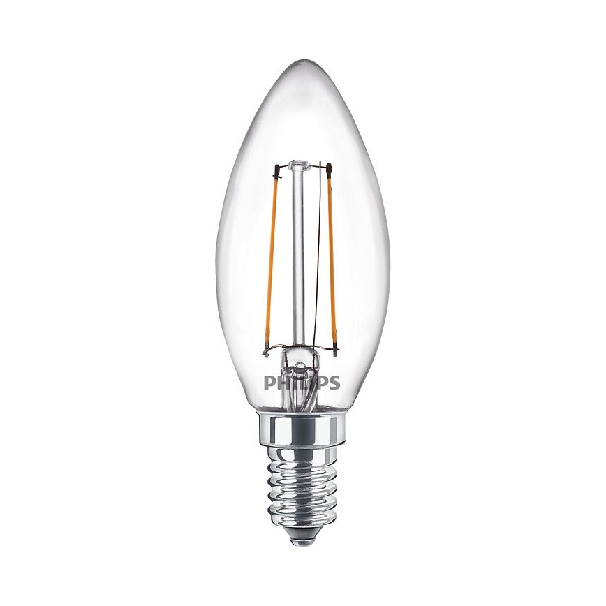 SET 2x LED Glödlampa VINTAGE Philips E14/2W/230V 2700K