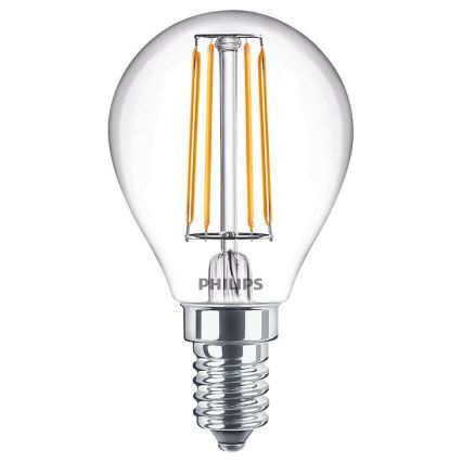 SET 2x LED Glödlampa VINTAGE Philips E14/4,3W/230V 2700K