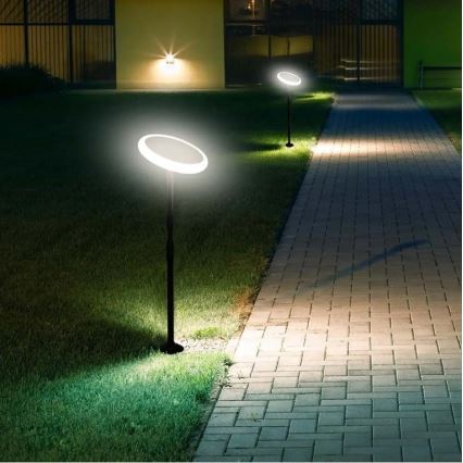 SET 2x LED Justerbar solcell lampa GARDEN LED/3W/5V 42-80 cm 4000K IP65