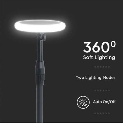 SET 2x LED Justerbar solcell lampa GARDEN LED/3W/5V 42-80 cm 4000K IP65
