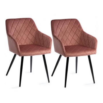 SET 2x Matstol RICO rosa