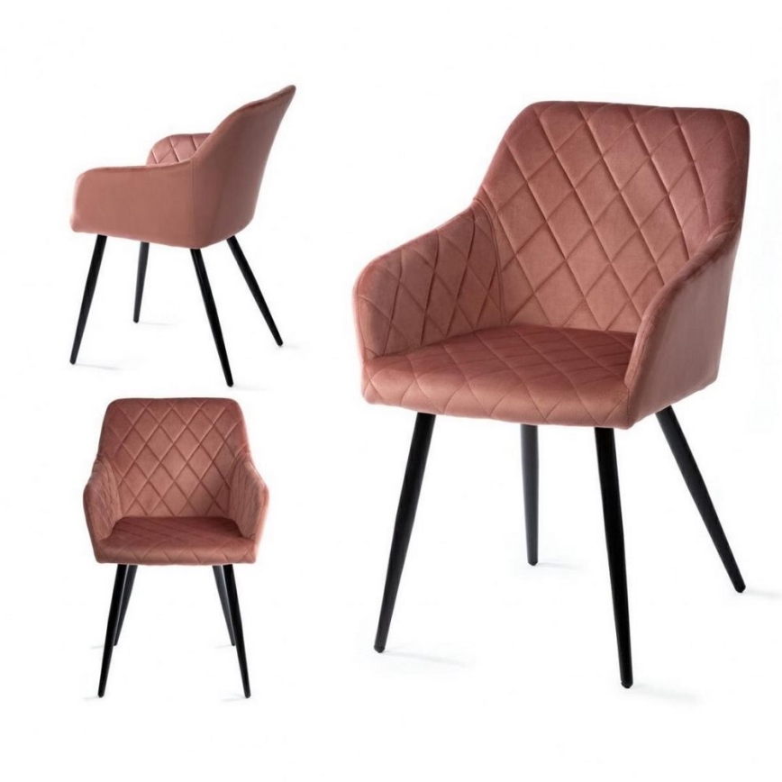 SET 2x Matstol RICO rosa