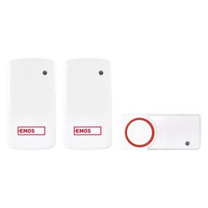 SET 2x Trådlös ringklocka för vägguttag 230V IP44