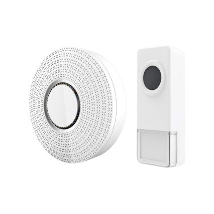 SET 2x Trådlöst uttagsdörrklocka 230V IP55 vit