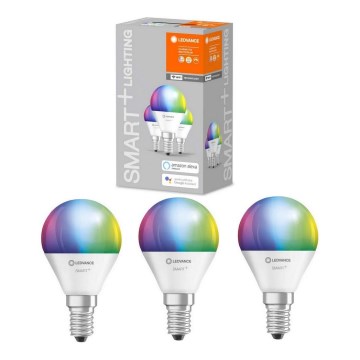 SET 3x Dimbar RGBW LED-lampa SMART+ E14/5W/230V 2700K-6500K - Ledvance
