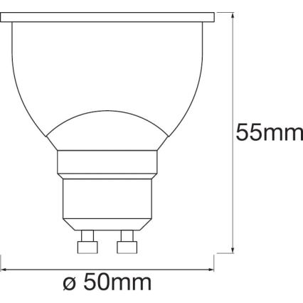 SET 3x Dimbar RGBW LED-lampa SMART+ GU10/5W/230V 2700K-6500K - Ledvance
