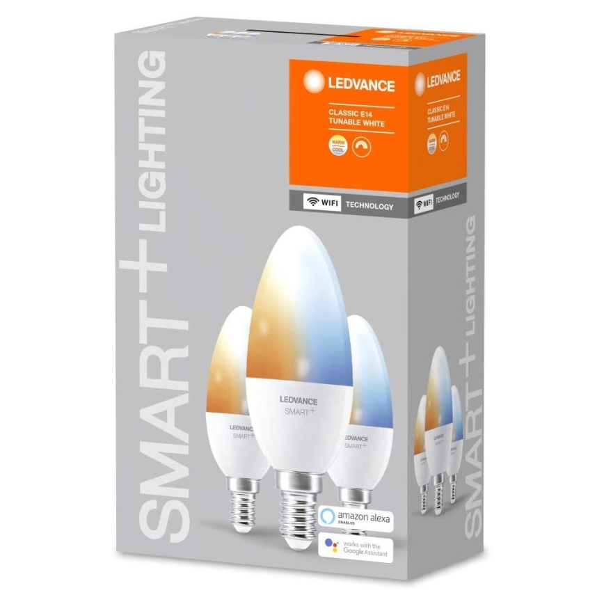 SET 3x Dimbara LED-lampor SMART+ E14/5W/230V 2700K-6500K - Ledvance