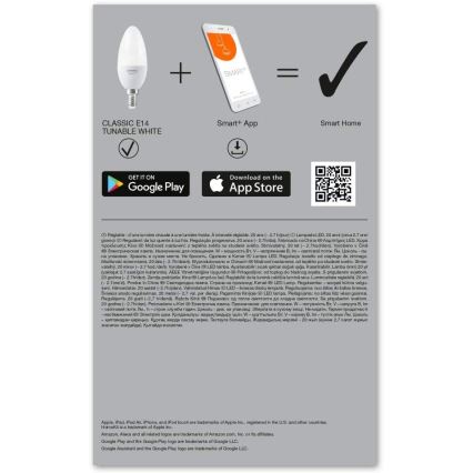 SET 3x Dimbara LED-lampor SMART+ E14/5W/230V 2700K-6500K - Ledvance