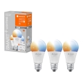 SET 3x Dimbara LED-lampor SMART+ E27/9.5W/230V 2,700K-6,500K - Ledvance
