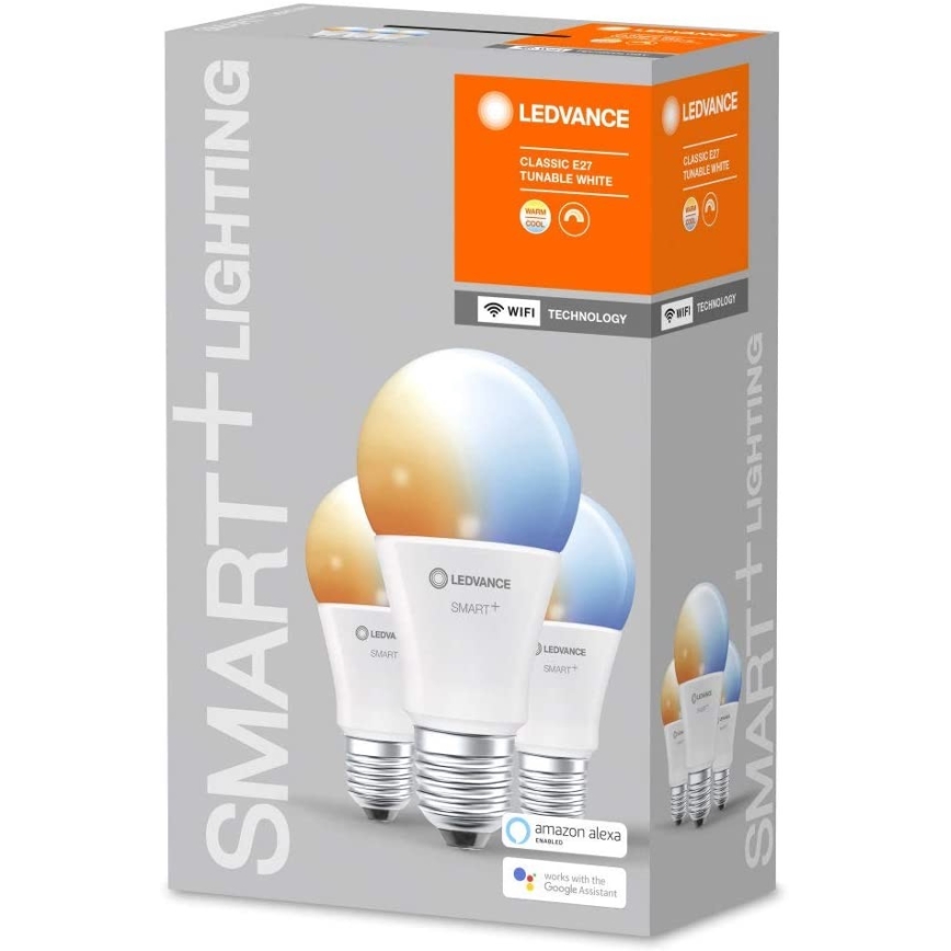 SET 3x Dimbara LED-lampor SMART+ E27/9.5W/230V 2,700K-6,500K - Ledvance