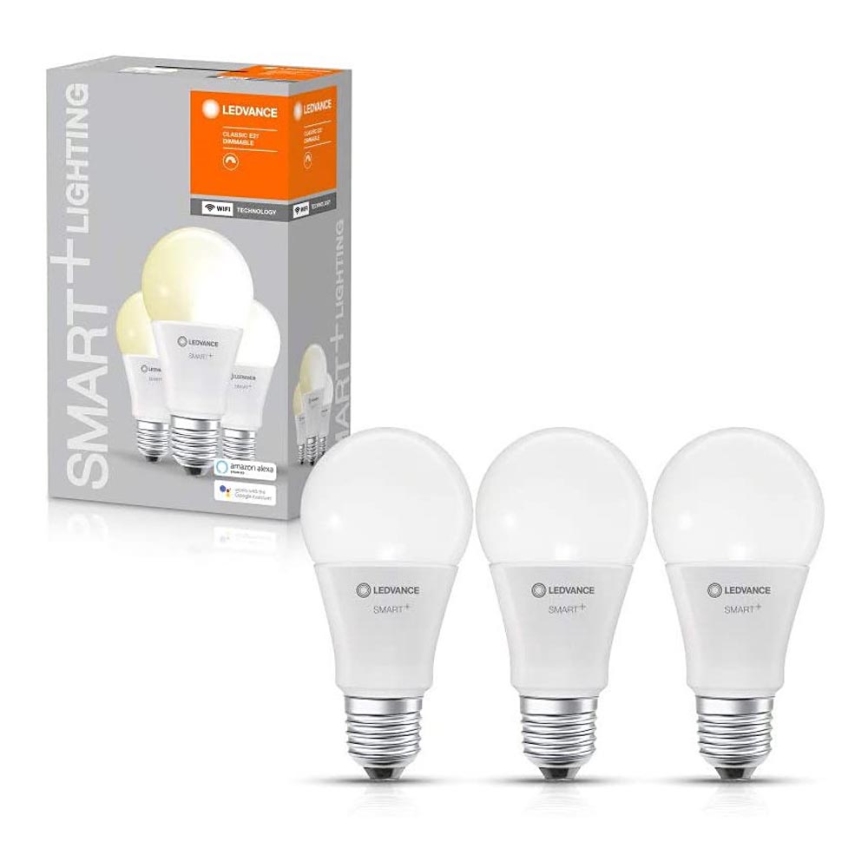 SET 3x Dimbara LED-lampor SMART+ E27/9.5W/230V 2,700K - Ledvance
