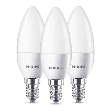 SET 3x LED-lampor Philips B35 E14/5,5W/230V