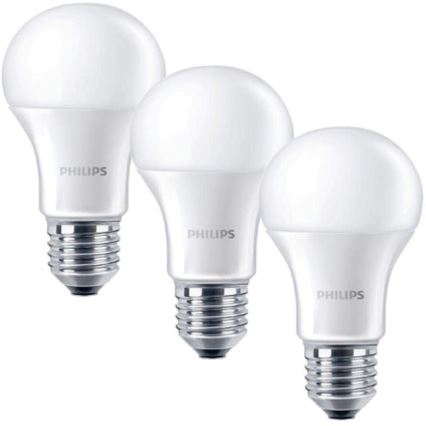 SET 3x LED-lampor Philips E27/5,5W/230V 2700K