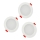 SET 3xLED Badrum Hängande Takbelysning MIRO LED/6W/230V IP44