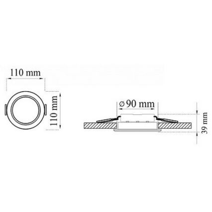 SET 3xLED Badrum Hängande Takbelysning MIRO LED/6W/230V IP44