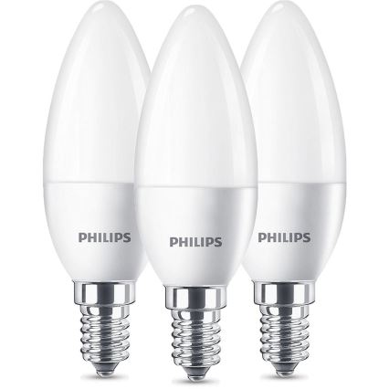 Set 3xLED-lampa Philips E14/5,5W/230V 2700K