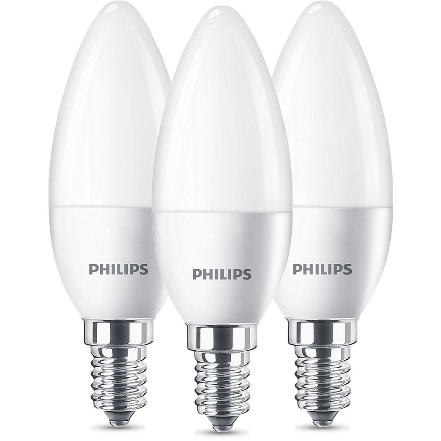 Set 3xLED-lampa Philips E14/5,5W/230V 2700K